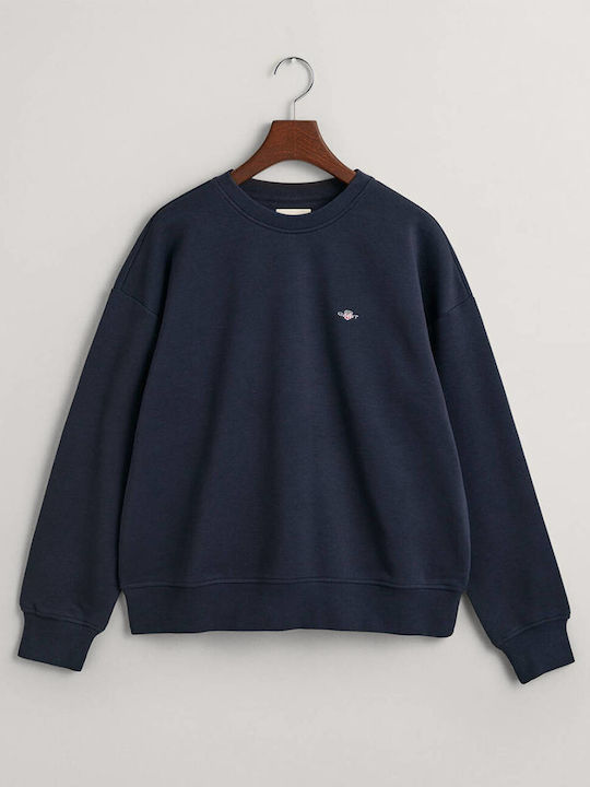 Shield C-neck Sweat Γυναικείο Φούτερ Dark Blue