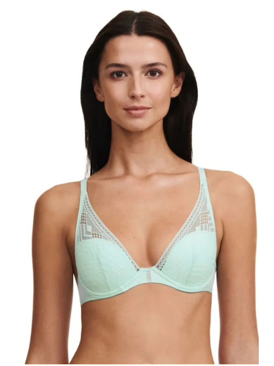 Passionata Plunge Plunge Bra with Light Padding Underwire Mint