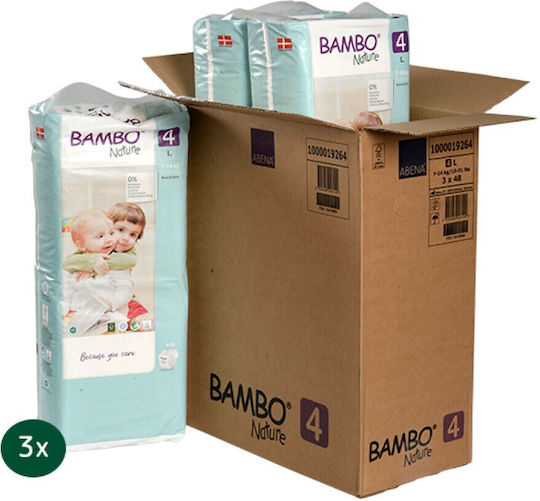 Bambo Nature Tape Diapers Tall No. 4 for 7-14kg 48pcs