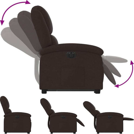 Relax Armchair with Footstool Sc. Coffee 71x86.5x99.5cm