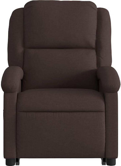 Relax Armchair with Footstool Dark Brown 71x86.5x99.5cm