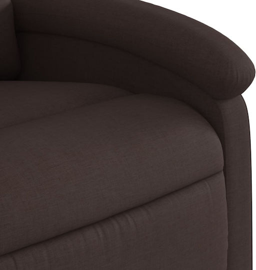 Relax Armchair with Footstool Dark Brown 71x86.5x99.5cm