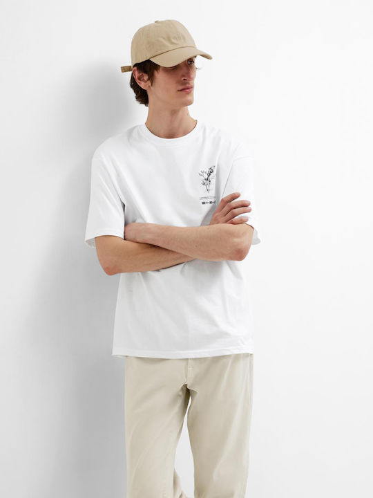 Selected Men's Short Sleeve T-shirt White