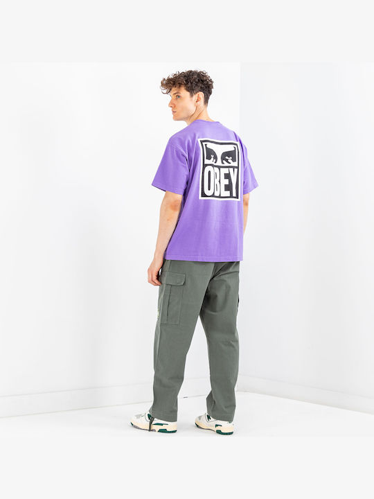 Obey Eyes T-shirt Purple