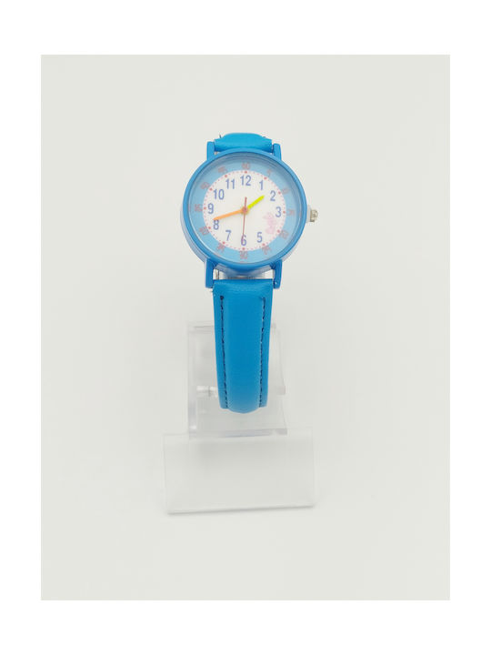 Kids Analog Watch Λαγουδάκι with Rubber/Plastic Strap Blue