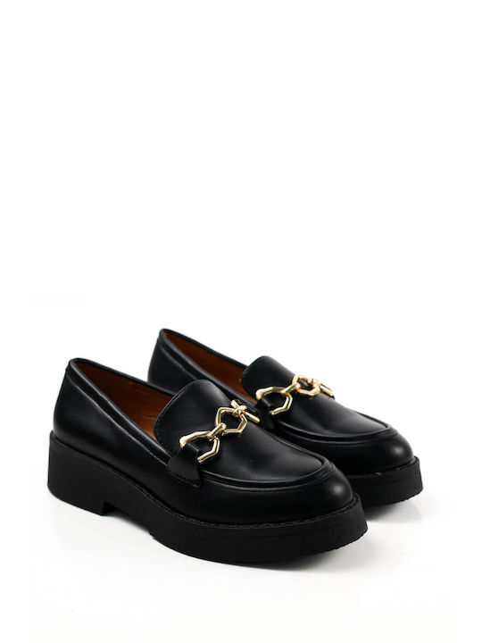 Ligglo Women's Loafers in Black Color