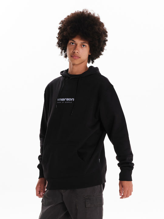 Emerson Men's Sweatshirt with Hood Black