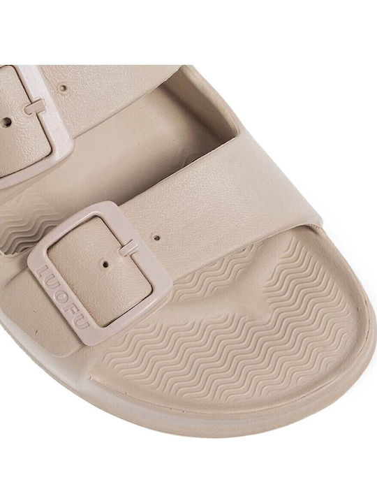 Flip Flops in Sandal Style in Beige Colour