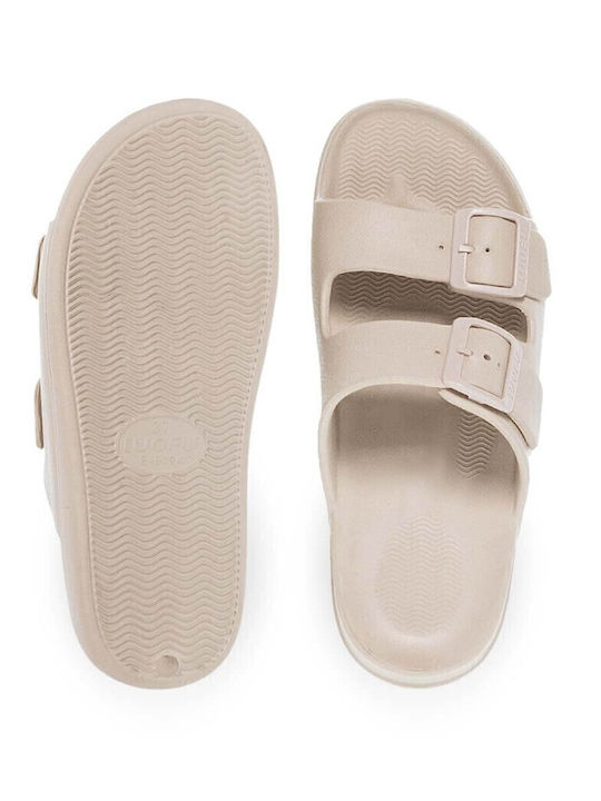 Flip Flops in Sandal Style in Beige Colour