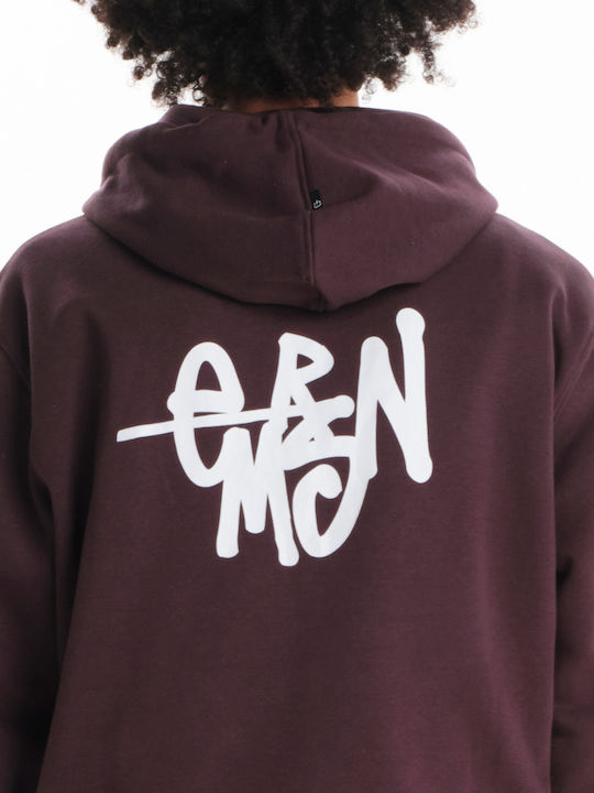 Hooded Burgundy Sweatshirt