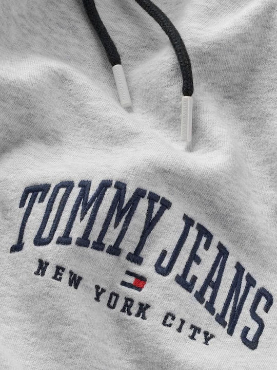 Tommy Hilfiger Men's Sweatpants with Rubber Silver Grey