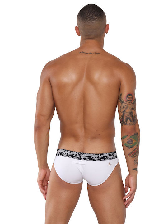 Marcuse Slipuri pentru bărbați White Camo 1Pachet