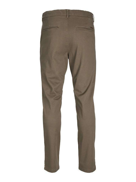 Jack & Jones Ανδρικό Παντελόνι Chino Ελαστικό σε Slim Εφαρμογή Beige