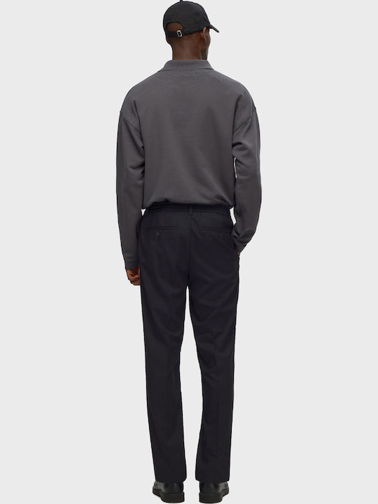 Trousers Elastic in Regular Fit Black