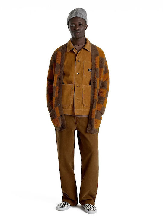 Men's Knitted Cardigan Brown