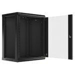 Lanberg Επιτοίχια Καμπίνα Rack 15U 60x45x76.9cm Μαύρο S5604354