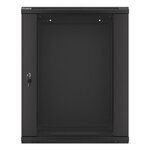 Lanberg Επιτοίχια Καμπίνα Rack 15U 60x45x76.9cm Μαύρο S5604354