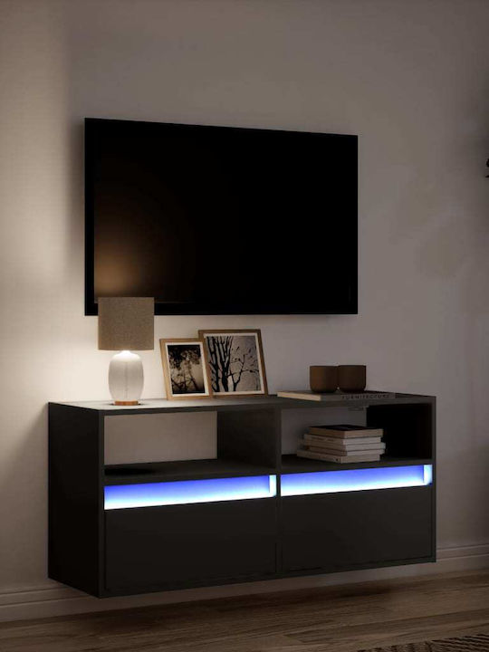 Stand TV Negru L100xA31xÎ45cm
