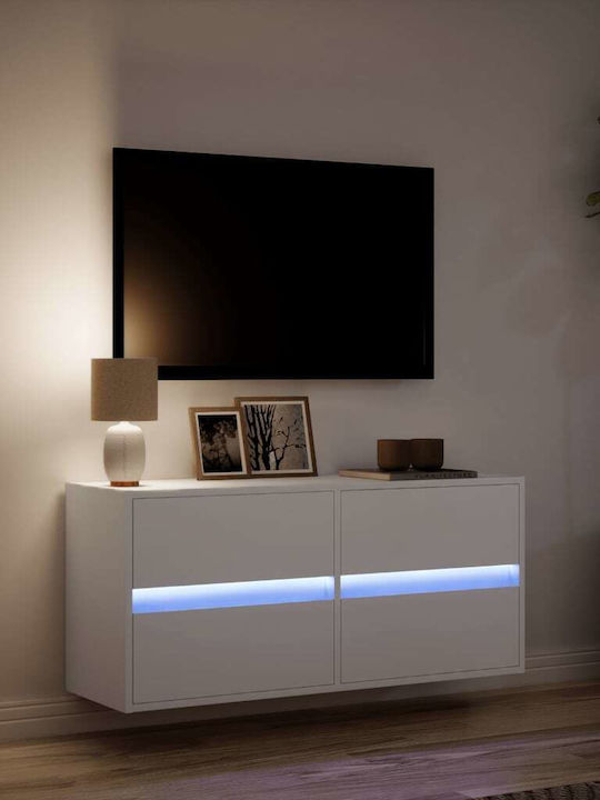 TV-Ständer Weiß M100xP31xH45cm