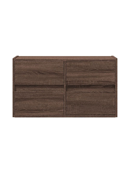 vidaXL TV Stand Brown Oak M80xD31xH45cm