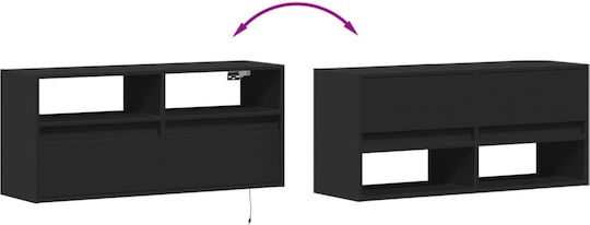 TV-Ständer Schwarz M100xP31xH45cm