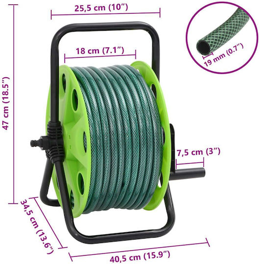 vidaXL Watering Wind with Hose 20m