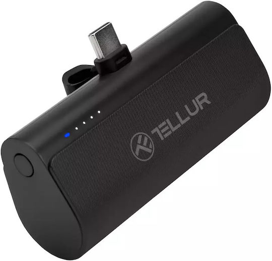 Tellur PD201 USB-C Power Bank 5000mAh Μαύρο