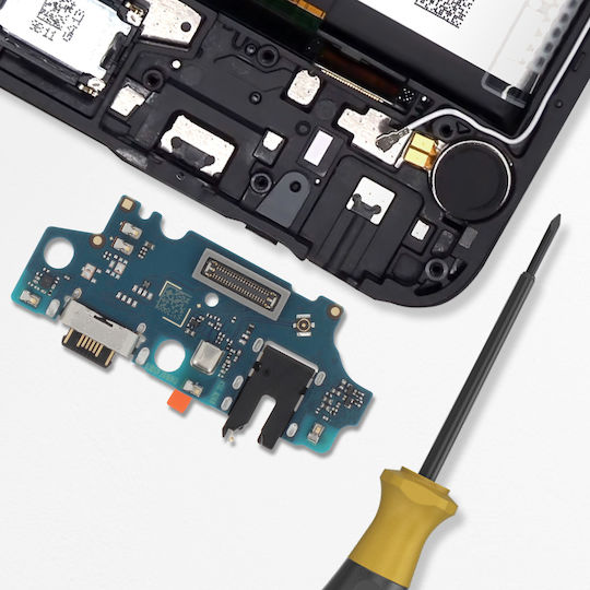 Samsung Flex Cable with Charging port in Black color for Galaxy A05s