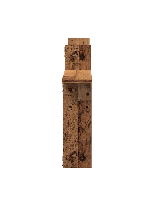Ράφια Τοίχου Καφέ (2τμχ) 50x12x50εκ.