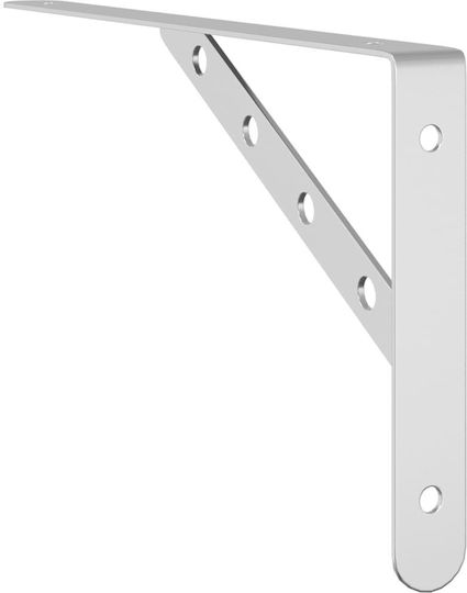 vidaXL Heavy-Duty Stainless Steel Shelf Brackets Silver 30x25mm 4pcs 30299