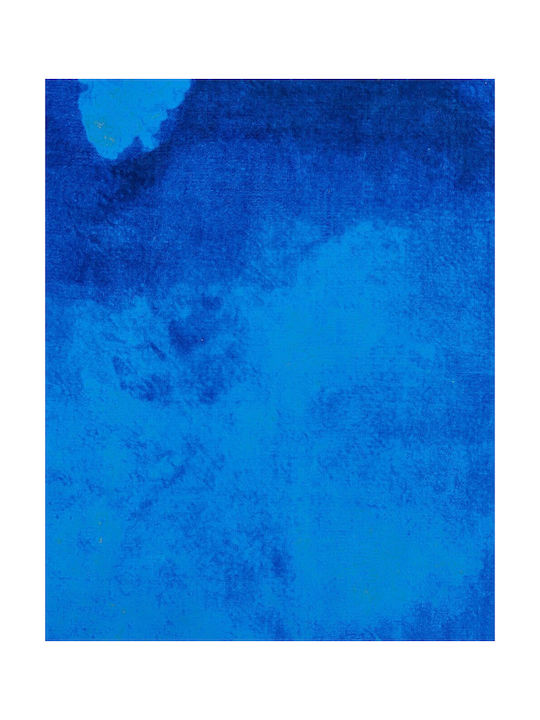 Beliani Odalar Αντιολισθητικό Χαλί Διάδρομος Blue 80x150cm
