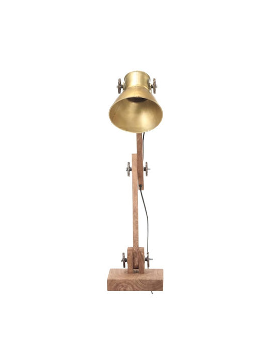 vidaXL Office Lamp with Flexible Arm for Socket E27 in Copper Color