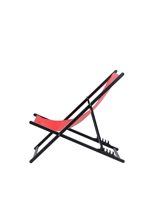 Σεζλόνγκ Ξύλινη Red 56x100x94cm