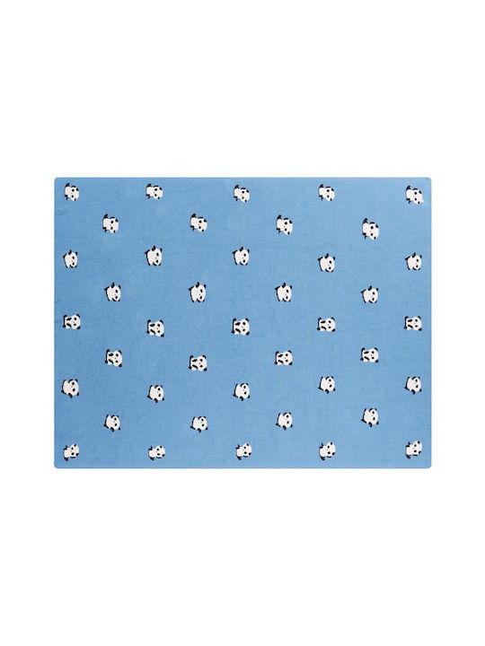 Beliani Blue Kids Blanket 130x170cm