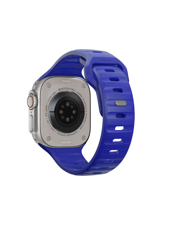 Nomad Armband Silikon Blau (Galaxy Watch UltraApple Watch 44/45/46mm/Ultra 49mmAmazfit Verge)