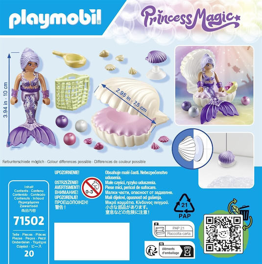Playmobil Princess Magic Mermaid Shell of Pearls for 4-10 years old
