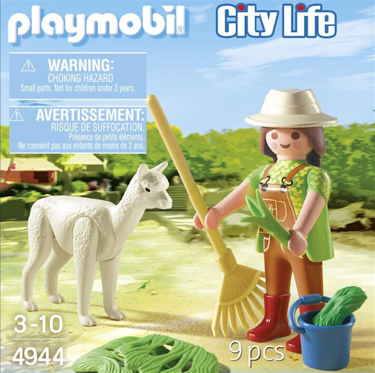 Playmobil Пазач на зоологическа градина с лама за 3-10 години
