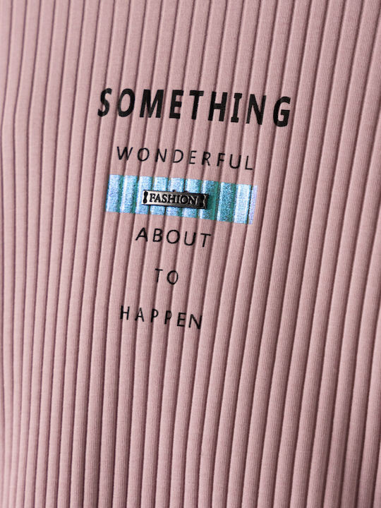 Παιδική Μπλούζα Μακρυμάνικη Ροζ Something Wonderful