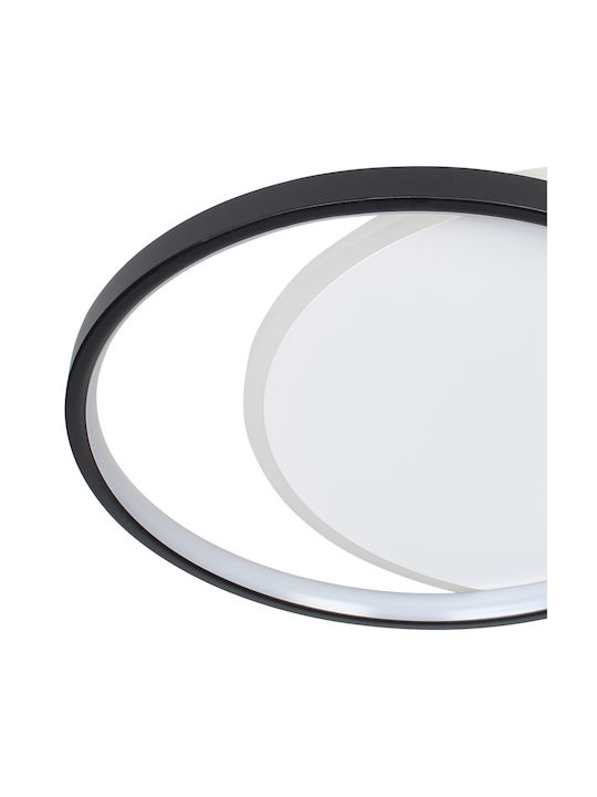 Globobox Deckenleuchte 46cm Schwarz mit Integrierter LED