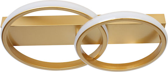 Globobox Таванно осветление 41бр Златист с Вграден LED
