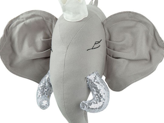 Beliani Kids Wall Decor Animal Head Animals Grey