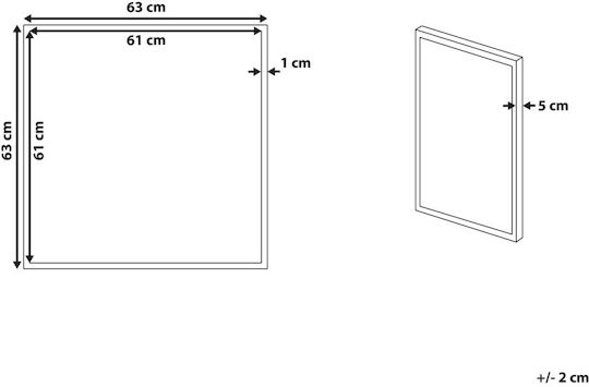 Beliani Cadru Pentru Copii Din Metal 63x63cm