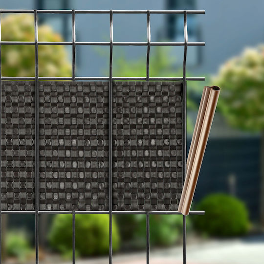 Kadax Clip de fixare pentru Împrejmuire Grădină 2buc Brown