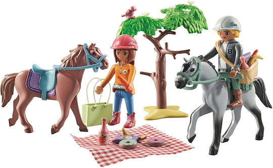 Playmobil Horses Of Waterfall Beach Walk with Amelia and Ben for 5-12 years old