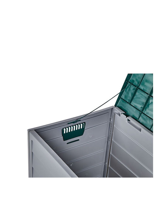 Beliani Outdoor Storage Box Locarno Plastic 245lt Green L112xW50xH53cm