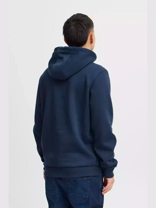 Blend Men's Sweatshirt with Hood and Pockets Navy