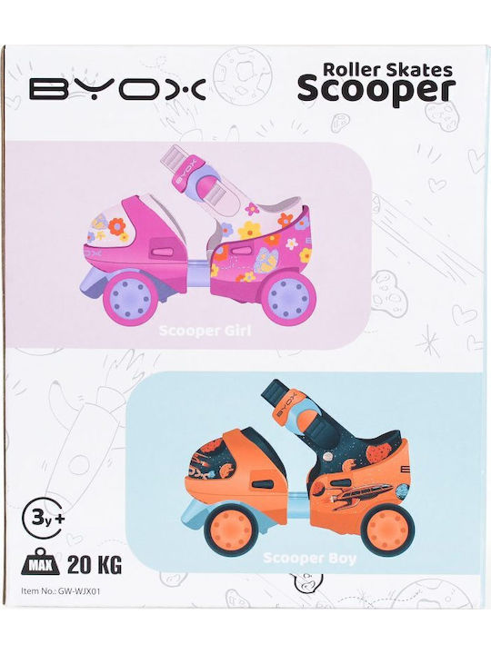 Byox Quad Rollers Ροζ Παιδικά