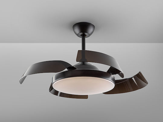 Enzo Ventilator De Tavan 106cm Cu Lentile De Mărire Negru
