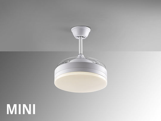 Vento Deckenventilator 35cm mit Leuchte Weiße