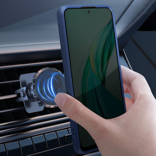 Avizar Ring Case Honor 90 Smart Magnetic Compatible Stand Function Blue